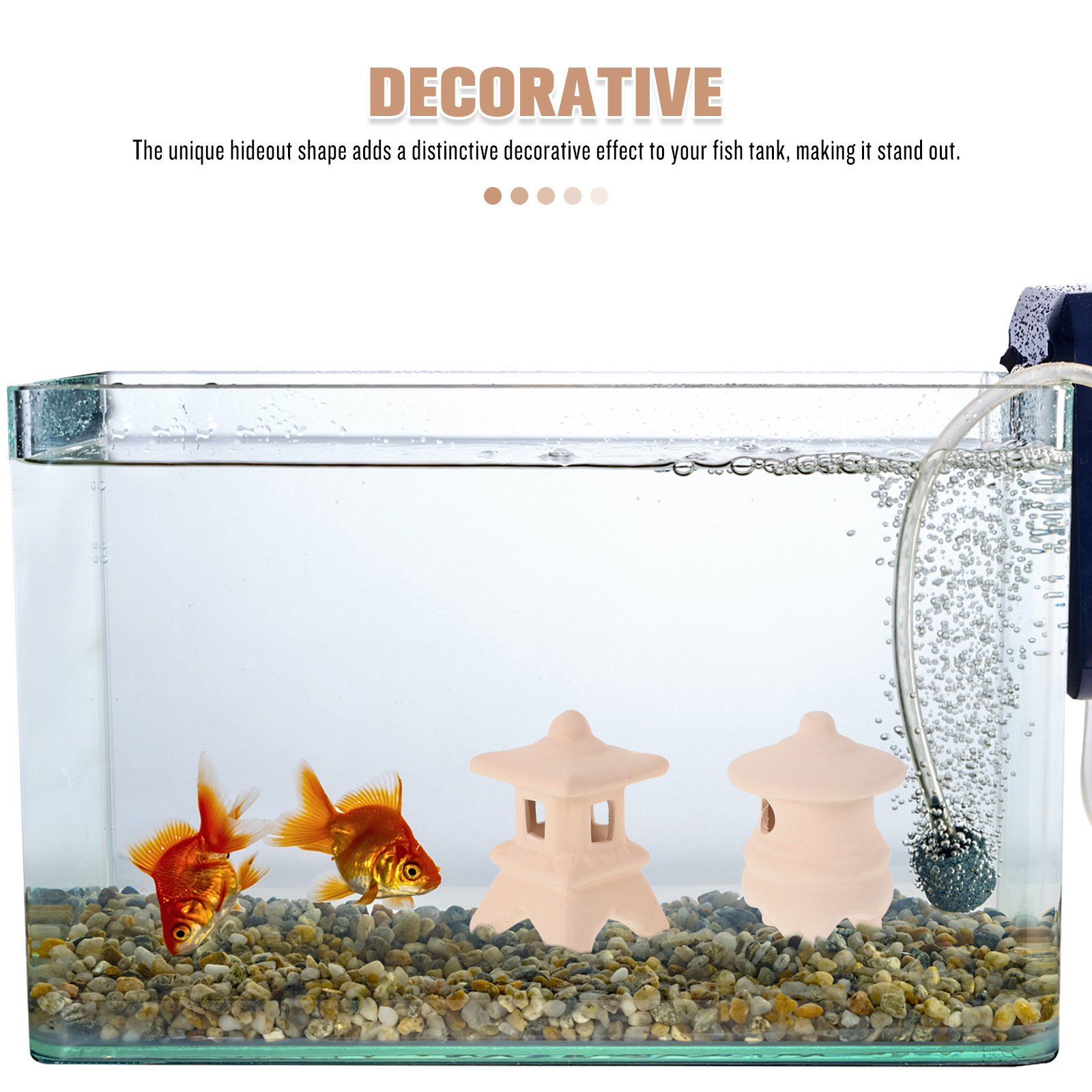 2Pcs Ceramic Aquarium Hide Fis - Hide Cave Ceramic recension och pris
